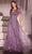 Cinderella Divine CD0241 - Short Sleeve Beaded Evening Gown Mother of the Bride Dresses 2 / English Violet