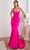 Cinderella Divine CD2219 - Scoop Open Back Prom Dress Prom Dresses 2 / Fuchsia-