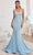 Cinderella Divine CD2219 - Scoop Open Back Prom Dress Prom Dresses 2 / Light Blue-