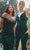 Cinderella Divine CD235 - Pleated Sleeveless Evening Gown Evening Dresses 4 / Emerald