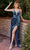 Cinderella Divine CD235 - Pleated Sleeveless Evening Gown Evening Dresses 4 / Smoky Blue