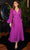 Cinderella Divine CD242S - Long Sleeve Tea-Length Prom Dress Prom Dresses 6 / Orchid-