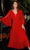 Cinderella Divine CD242S - Long Sleeve Tea-Length Prom Dress Prom Dresses 6 / Red-