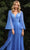 Cinderella Divine CD242S - Long Sleeve Tea-Length Prom Dress Prom Dresses 6 / Teal-