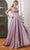 Cinderella Divine CD252C - Glittering Cowl Neck Formal Gown Evening Dresses 16 / Lavender