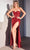 Cinderella Divine CD254 - Sweetheart Glittered Prom Dress Prom Dresses 2 / Red