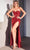 Cinderella Divine CD254C - Cowl Sweetheart Prom Dress Prom Dresses 16 / Red