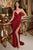 Cinderella Divine CD258 - Sequins High Slit Prom Dress Prom Dresses 2 / Red