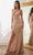 Cinderella Divine CD259 - Long Prom Gown with Illusion Cutouts Prom Dresses 2 / Rose Gold