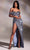 Cinderella Divine CD260 - Classic Long Sheath Dress with Sequins Prom Dresses 4 / Midnight Grey