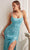 Cinderella Divine CD262 - Sequin Prom Gown with Illusion Side Panels Evening Dresses 2 / Ocean Blue