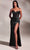 Cinderella Divine CD265 - Sweetheart High Slit Prom Dress Evening Dresses 2 / Black