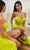 Cinderella Divine CD265 - Sweetheart High Slit Prom Dress Evening Dresses 2 / Neon Green