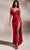 Cinderella Divine CD265 - Sweetheart High Slit Prom Dress Evening Dresses 2 / Red