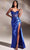 Cinderella Divine CD265 - Sweetheart High Slit Prom Dress Evening Dresses 2 / Royal