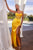 Cinderella Divine CD265 - Sweetheart High Slit Prom Dress Evening Dresses 2 / Yellow