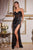 Cinderella Divine CD265 - Sweetheart High Slit Prom Dress Evening Dresses