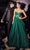 Cinderella Divine CD275 - Strapless Illusin Corset Prom Dress Prom Dresses 2 / Emerald