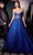 Cinderella Divine CD275 - Strapless Illusin Corset Prom Dress Prom Dresses 2 / Royal