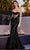 Cinderella Divine CD294 - Classic Strapless Mermaid Silhouette Gown Evening Dresses 2 / Black