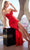 Cinderella Divine CD295 - Sweetheart Gown Adorned with Floral Beading Prom Dresses 2 / Red