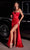 Cinderella Divine CD306 - Prom Gown with Sweetheart Neckline and Pleated Bust Prom Dresses 2 / Red