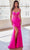 Cinderella Divine CD307 - Sleeveless Gown with Illusion Corset Prom Dresses 2 / Hot Pink