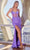 Cinderella Divine CD307 - Sleeveless Gown with Illusion Corset Prom Dresses 2 / Lilac