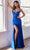 Cinderella Divine CD307 - Sleeveless Gown with Illusion Corset Prom Dresses 2 / Royal