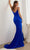 Cinderella Divine CD3208 - Satin Empire Prom Dress Prom Dresses 2 / Royal-