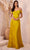 Cinderella Divine CD325 - Knotted Off-Shoulder Prom Dress Prom Dresses 2 / Chartreuse