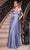 Cinderella Divine CD325 - Knotted Off-Shoulder Prom Dress Prom Dresses 2 / Paris Blue