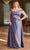 Cinderella Divine CD325C - Off-Shoulder Satin Evening Dress Evening Dresses 16 / Sunset Rust