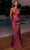 Cinderella Divine CD326 - Prom Gown with Pleated Bodice and Semi-Sweetheart Neckline Prom Dresses 2 / Lips