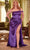 Cinderella Divine CD327 - One-Shoulder Gown with Ruched Detailing Prom Dresses