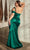 Cinderella Divine CD327 - One-Shoulder Gown with Ruched Detailing Prom Dresses