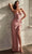 Cinderella Divine CD338 - Sweetheart Gown with Lace-Up Back Prom Dresses 2 / Dusty Rose