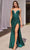 Cinderella Divine CD342 - Corset-Style Glitter Gown Evening Dresses 2 / Emerald