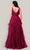 Cinderella Divine CD347 - Ruched Detail with Plunging V-Neck Prom Dress Prom Dresses