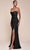 Cinderella Divine CD355 - Ruched Strapless Prom Gown Prom Dresses 2 / Black