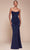 Cinderella Divine CD355 - Ruched Strapless Prom Gown Prom Dresses 2 / Navy