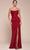 Cinderella Divine CD355 - Ruched Strapless Prom Gown Prom Dresses 2 / Red