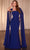 Cinderella Divine CD356 - Cape Sleeve Evening Gown Mother of the Bride Dresses 2 / Royal