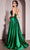 Cinderella Divine CD378 - High Slit Strapless Long Gown Prom Dresses