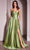 Cinderella Divine CD378 - High Slit Strapless Long Gown Prom Dresses