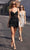 Cinderella Divine CD780 - Basque Deep V-Neck Cocktail Dress Cocktail Dresses