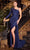 Cinderella Divine CD787 - Asymmetrical Long Sleeve Gown Evening Dresses