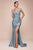 Cinderella Divine CD791 - Strapless Stretch Satin Prom Dress Prom Dresses 2 / Dusty Blue