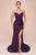 Cinderella Divine CD791 - Strapless Stretch Satin Prom Dress Prom Dresses 2 / Eggplant