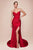 Cinderella Divine CD791 - Strapless Stretch Satin Prom Dress Prom Dresses 4 / Red